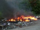 Огонь беспощаден: сгорел мотоцикл «Урал»