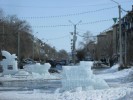 На площади «сбежали» львы