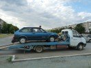 Ударил «Ниву», врезался в забор, авто забрал эвакуатор