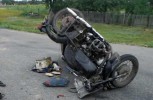 Мотоцикл перевернулся, погибла 2-летняя девочка