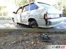 У «четырки» от удара завернуло колеса