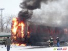 Возле ГСК-8  горели вагоны