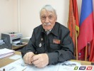 Гай прощается с председателем совета ветеранов А.С. Долгушиным
