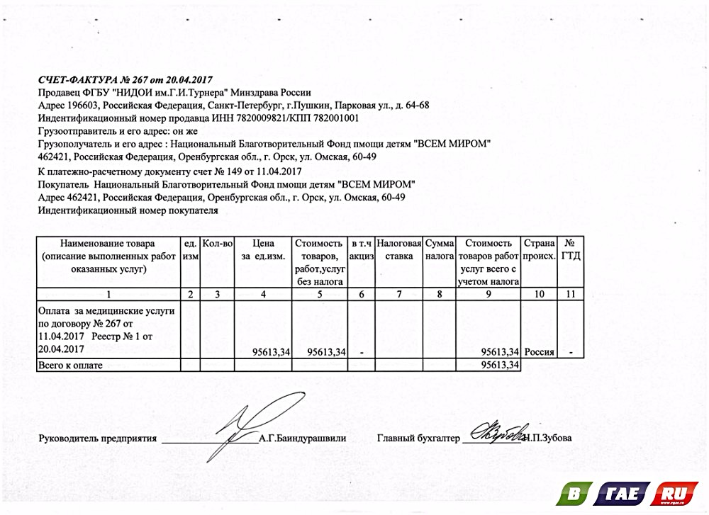 Счет фактура на перевозку груза образец