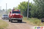 Дома Камейкино спасли от надвигающегося степного пожара