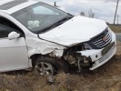 Авария на Орском шоссе: Фиату сильно прилетело в левый борт