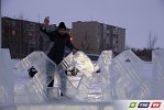 Сегодня утром ледовый городок в 8 мкр распахнул двери