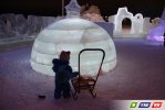 Сегодня утром ледовый городок в 8 мкр распахнул двери