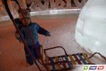 Сегодня утром ледовый городок в 8 мкр распахнул двери