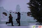 Сегодня утром ледовый городок в 8 мкр распахнул двери
