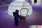 Сегодня утром ледовый городок в 8 мкр распахнул двери