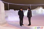Сегодня утром ледовый городок в 8 мкр распахнул двери