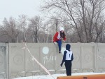 Зимний забег с препятствиями