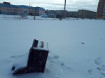 Автостоянка закрылась, обломки остались