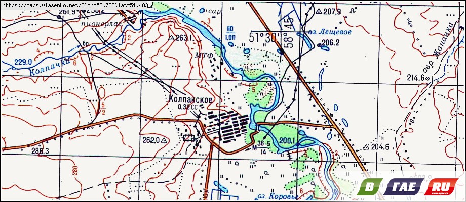 Гайский район карта