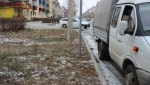 Газелист снес бампер у иномарки