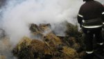 Пожар в Новониколаевке: сгорели сено и солома