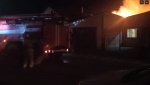 На ул. Свердловской сгорела баня. Видео