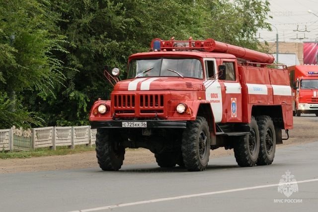 Пожар в Гайском ГО — МЧС России по Оренбургской области