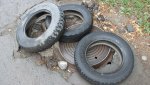 Загадка  трех автошин на ул. Октябрьской
