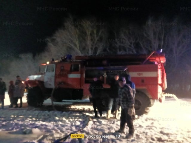 Во время пожара в с. Новочеркасское погиб человек