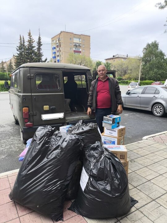 На передовую был передан автомобиль УАЗ «буханка»
