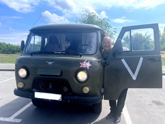 На передовую был передан автомобиль УАЗ «буханка»