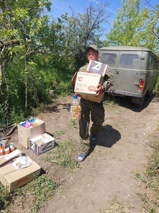 На передовую был передан автомобиль УАЗ «буханка»