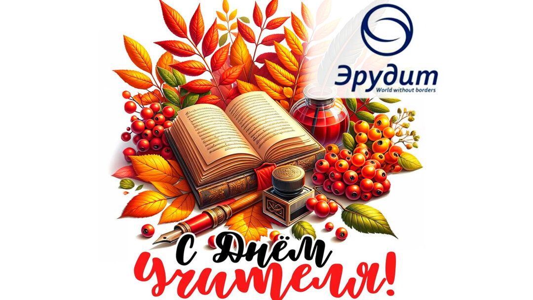 Коллектив школы «Эрудит» поздравляет педагогов с Днём учителя!
