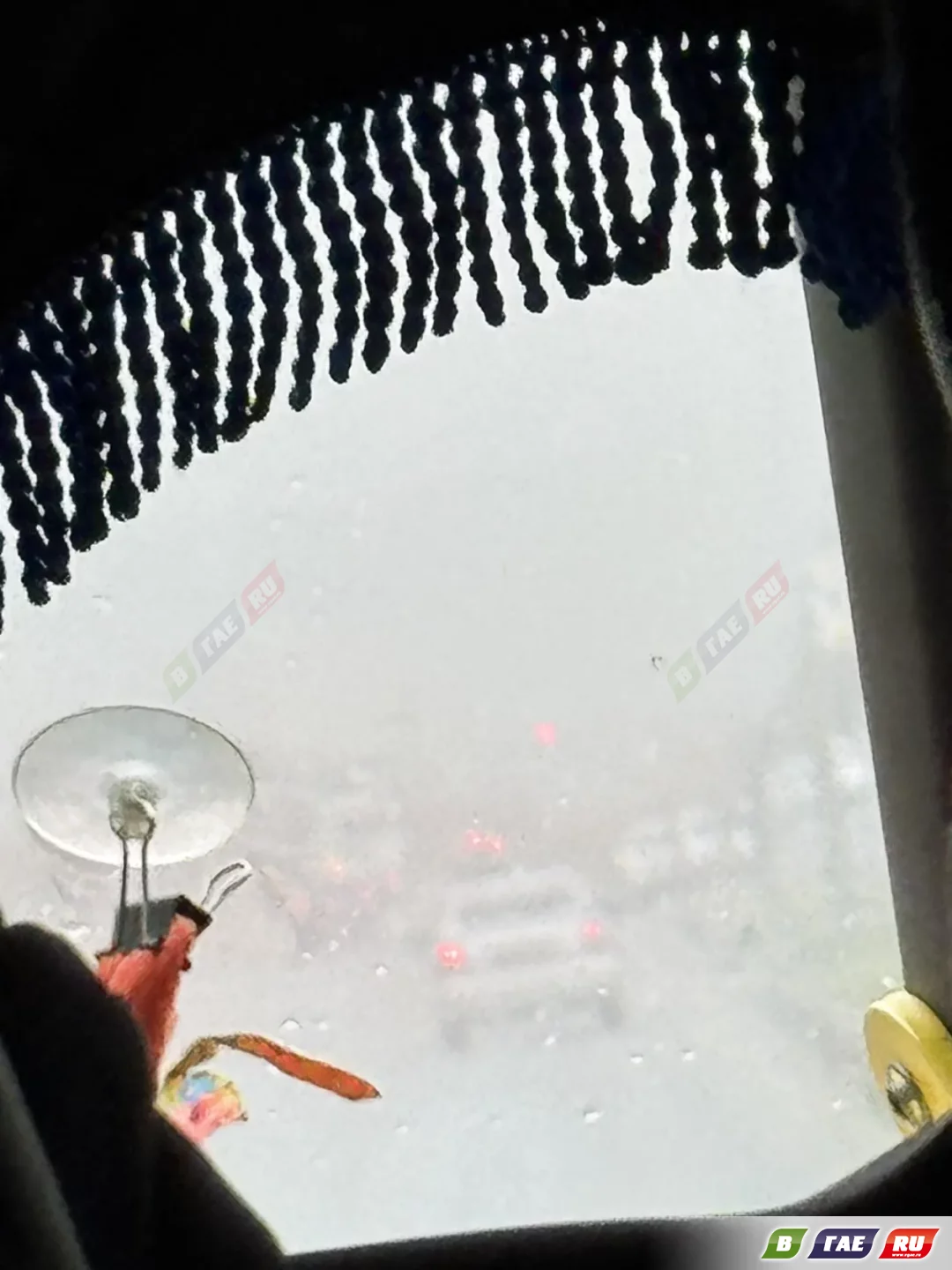 Гай накрыл туман. На трассе Гай - Орск - сплошное «молоко»