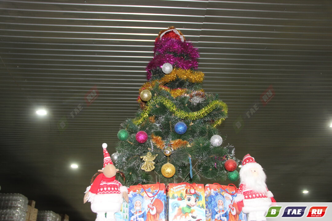 В Гае стали появляться наряженные ёлки