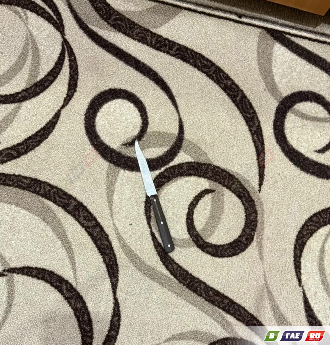 При свете праздничных гирлянд гайчанин взмахнул ножом